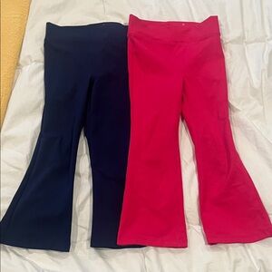 Crewcuts Kids Leggings - Navy and Hot Pink
